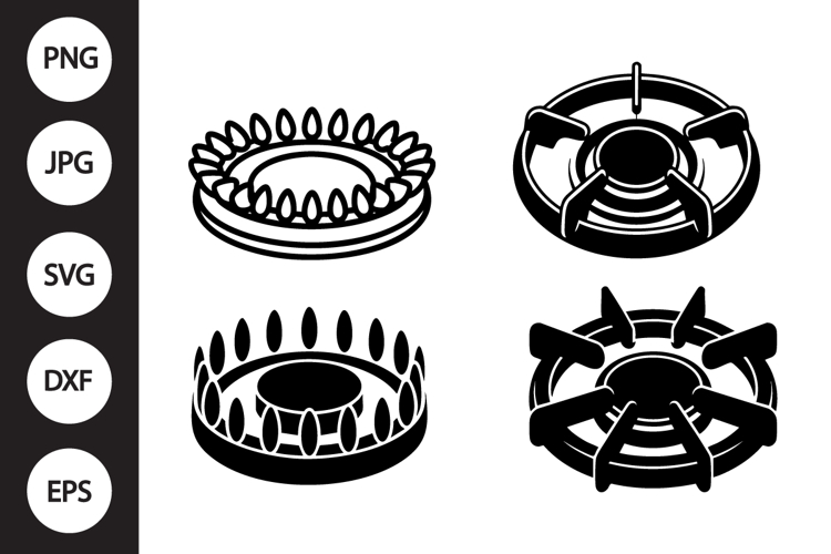 Gas Burner SVG, Gas Burner Clipart