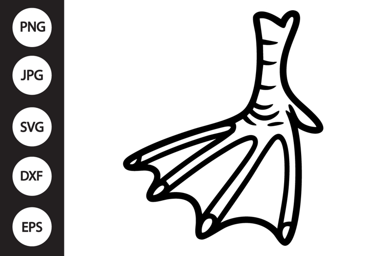 Duck Footprint SVG example image 1