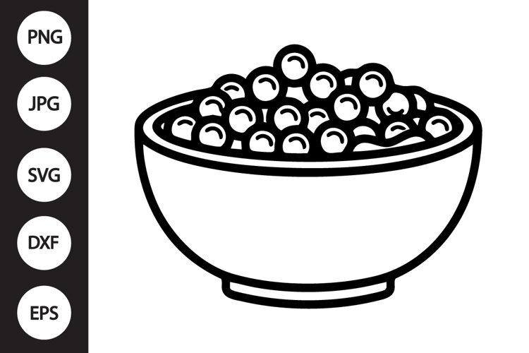 Cereal Bowl SVG example image 1