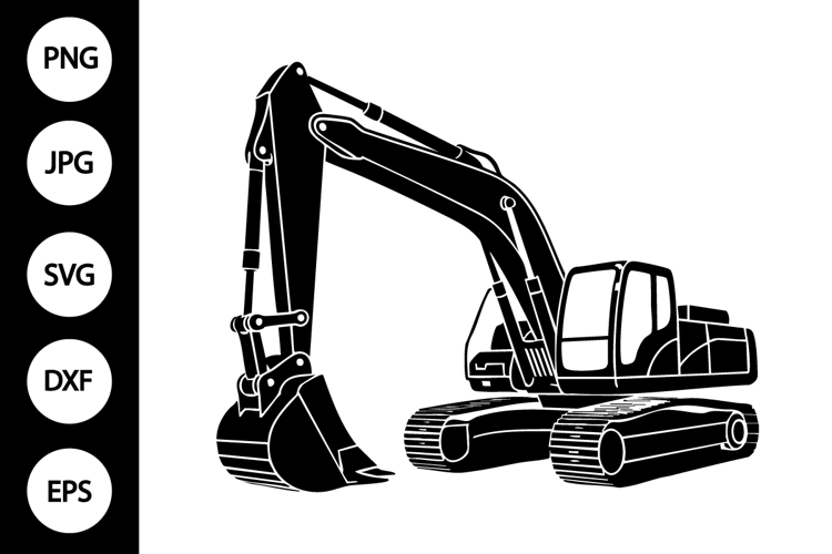 Excavator Svg Image 12