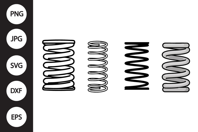 Coil Spring SVG, Coil Spring Clipart