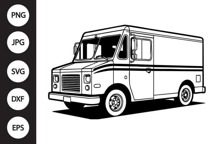 Truck Silhouette Image 9