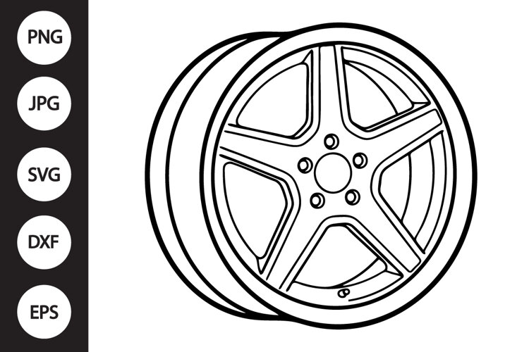 Car Rim SVG example image 1