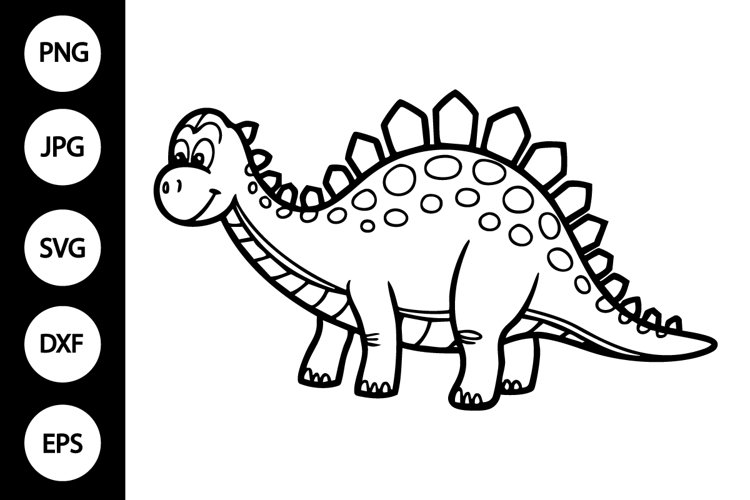 Silhouette Dinosaur Clipart Image 2