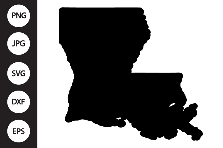 Louisiana State SVG example image 1