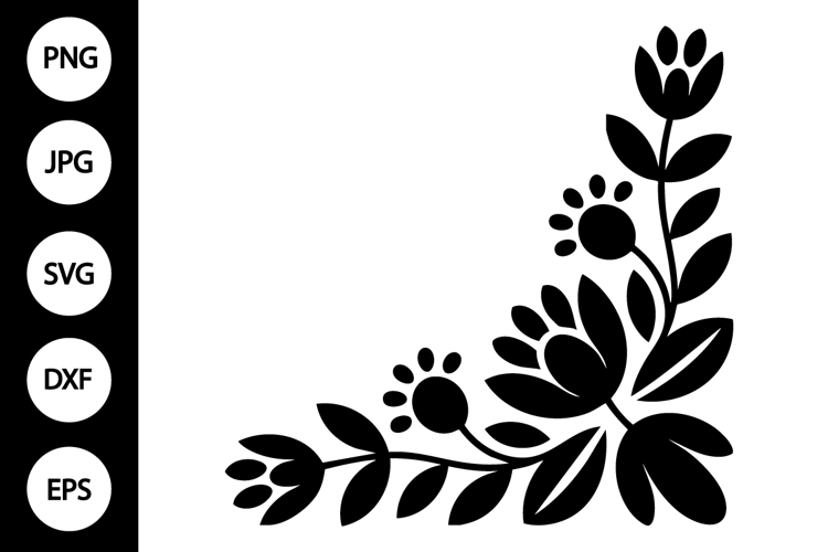 Floral Corner Svg Image 12