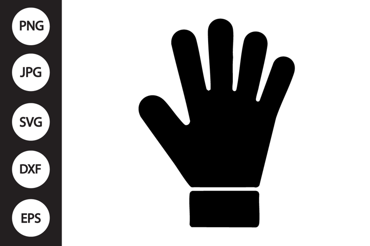 Goalkeeper Glove Silhouette SVG