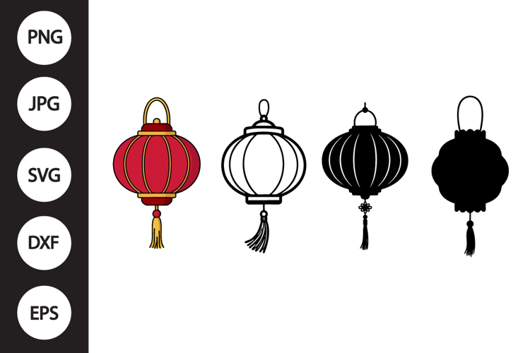 Chinese Lantern SVG, Chinese Lantern Clipart