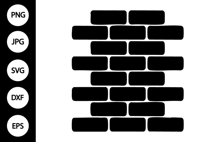 Silhouette Brick Wall SVG
