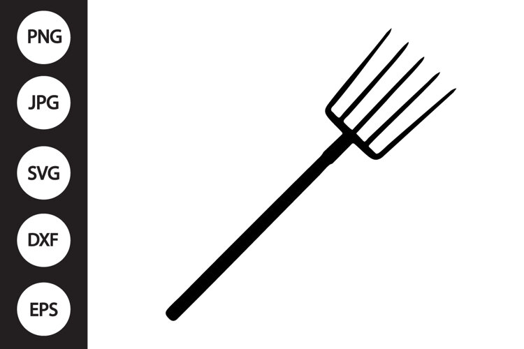 Garden Pitchfork SVG example image 1