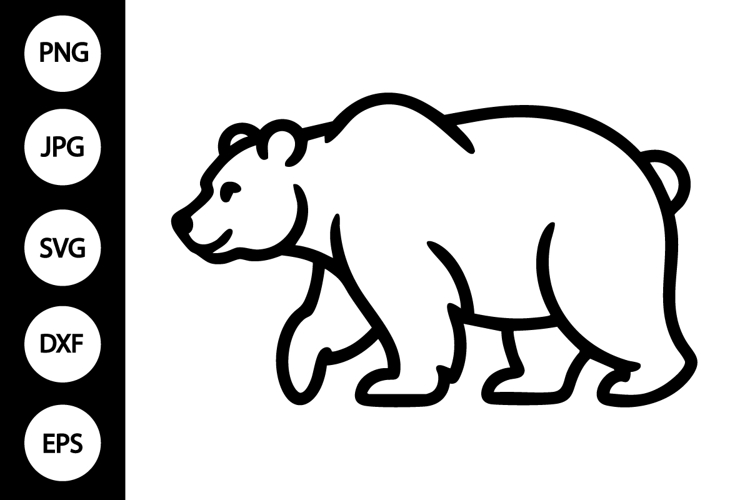 Bear Silhouette SVGs Image 7