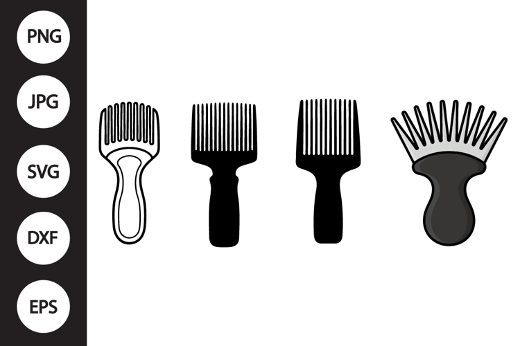 Afro Comb SVG, Afro Comb Clipart
