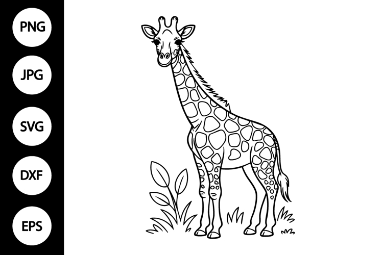 Giraffe Silhouette Image 12