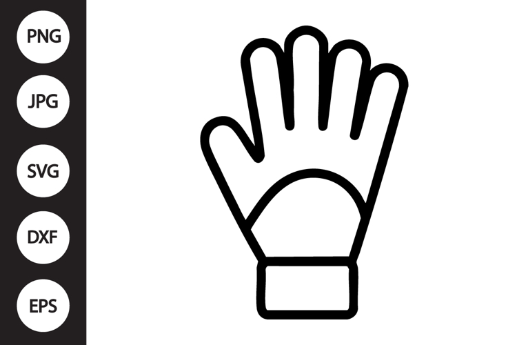Goalkeeper Glove Outline SVG
