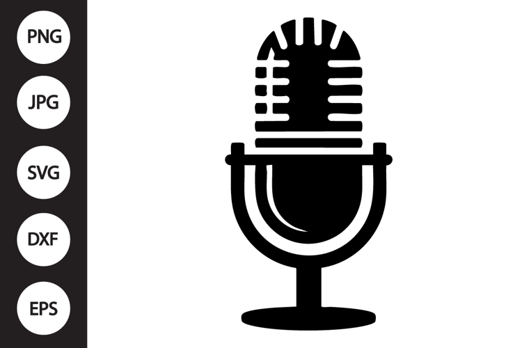 Microphone Silhouette Image 8