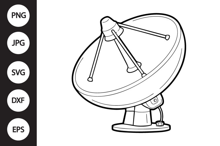 Satellite Antenna SVG example image 1