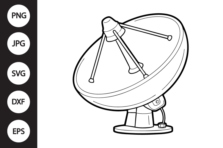 Satellite Antenna SVG