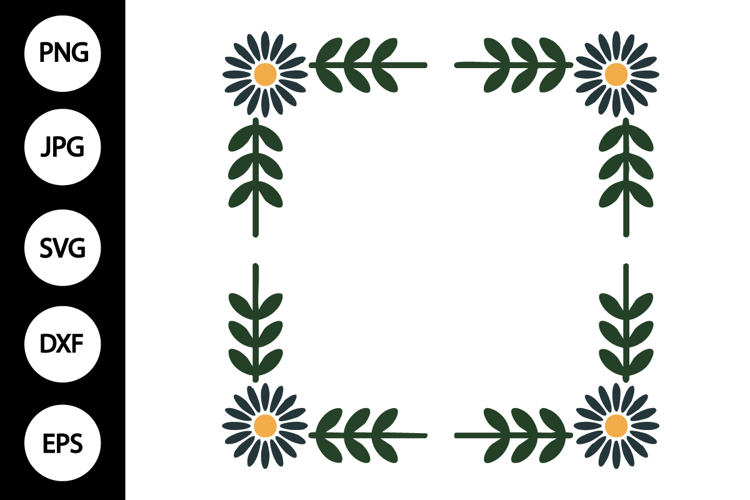 Floral Frame SVG Image 3