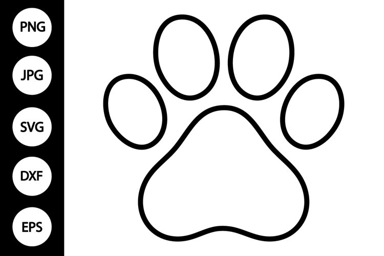 Paw Print Outline Image 10