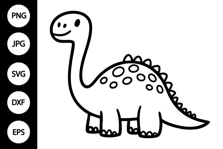 Silhouette Dinosaur Clipart Image 8