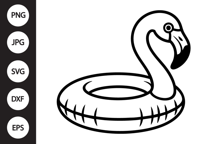 Flamingo Float SVG example image 1