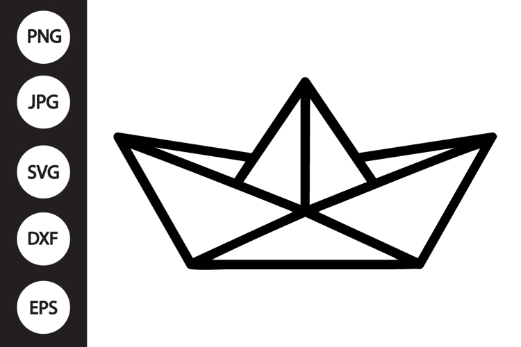 Paper Boat SVG example image 1