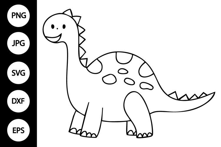 Silhouette Dinosaur Clipart Image 24