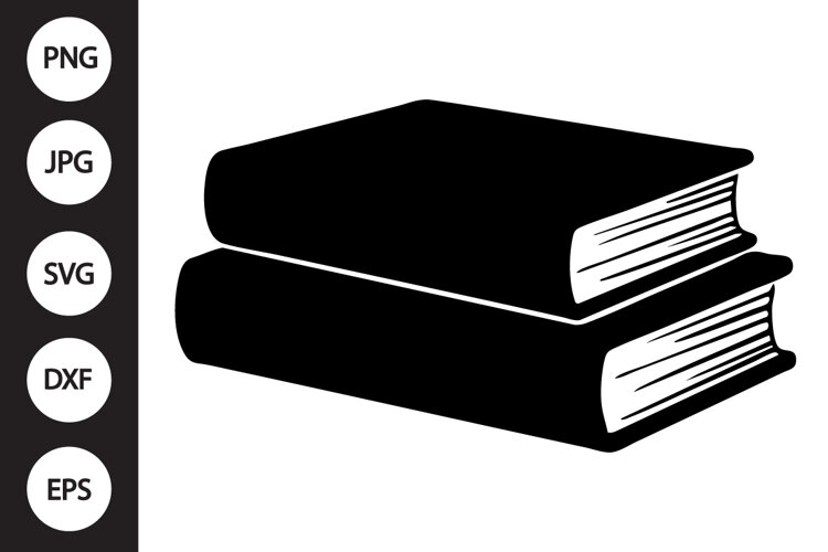 Books Stack SVG example image 1