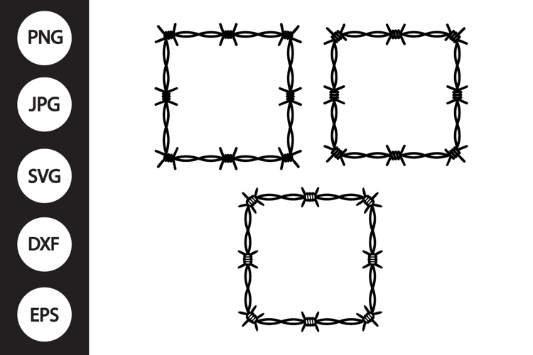Barbed Wire Silhouette Image 13
