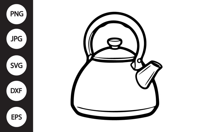 Tea Kettle SVG example image 1