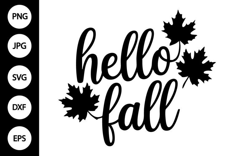 Hello Fall SVG
