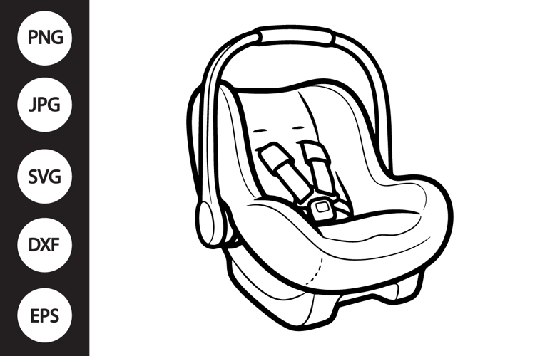 Baby Car Seat SVG