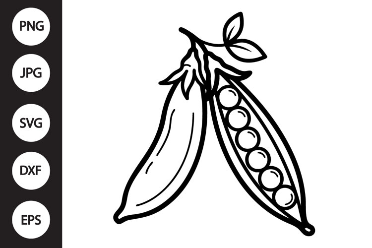 Pea Pods SVG example image 1
