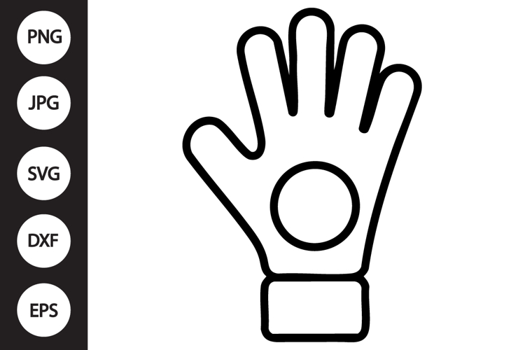 Goalkeeper Glove Outline SVG