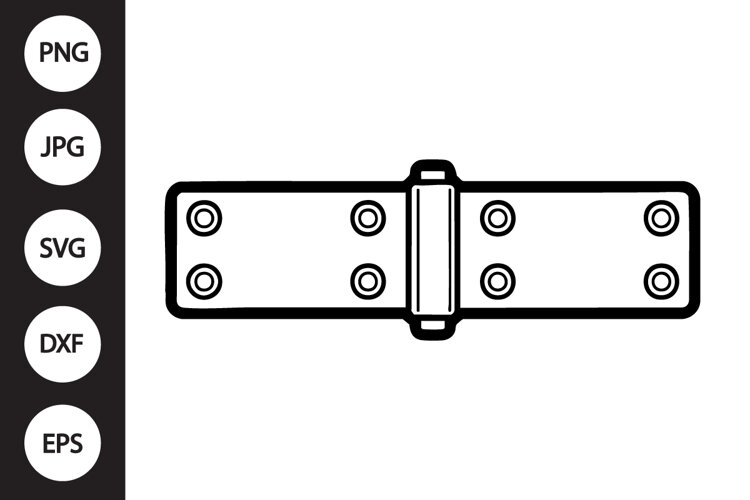 Door hinge SVG example image 1