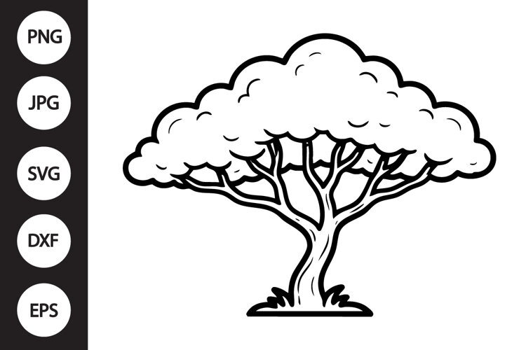 Acacia Tree SVG example image 1