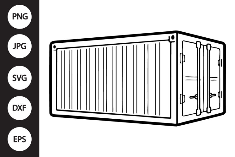 Cargo Container SVG example image 1
