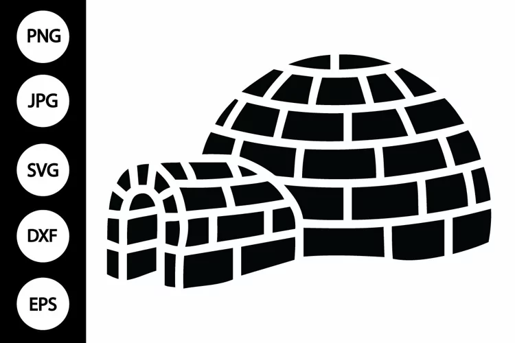 Silhouette Igloo SVG
