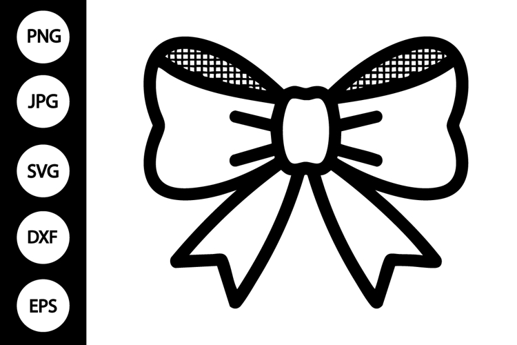 Ribbon Bow Outline SVG, Coloring Page