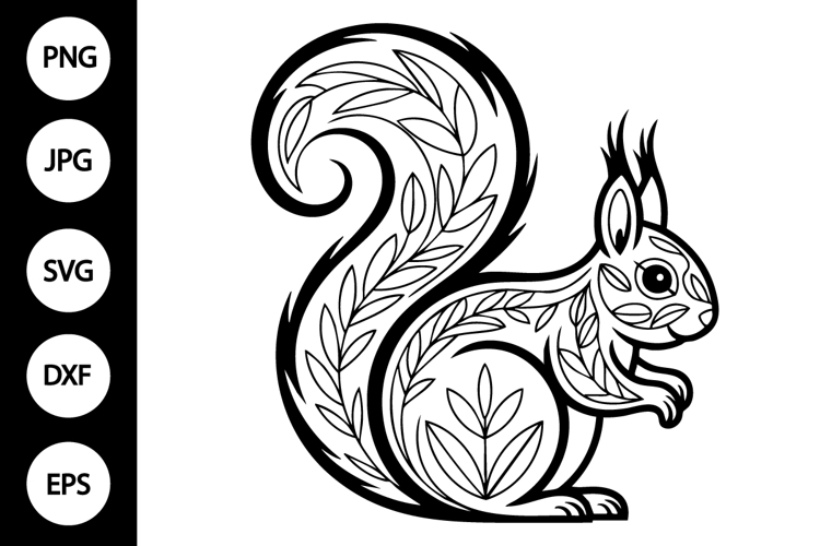 Floral Outline Svg Image 20