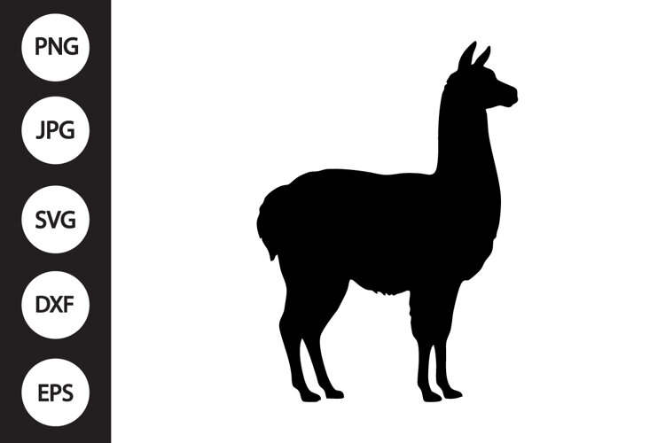 Cute Llama SVG example image 1
