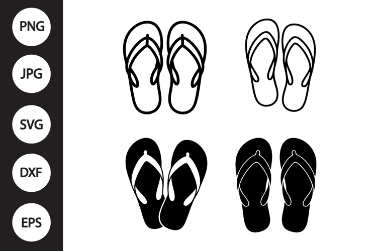 Sandals SVG, Sandals Clipart example image 1