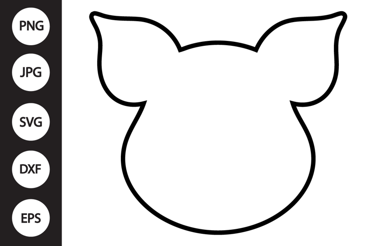 Pig Head SVG