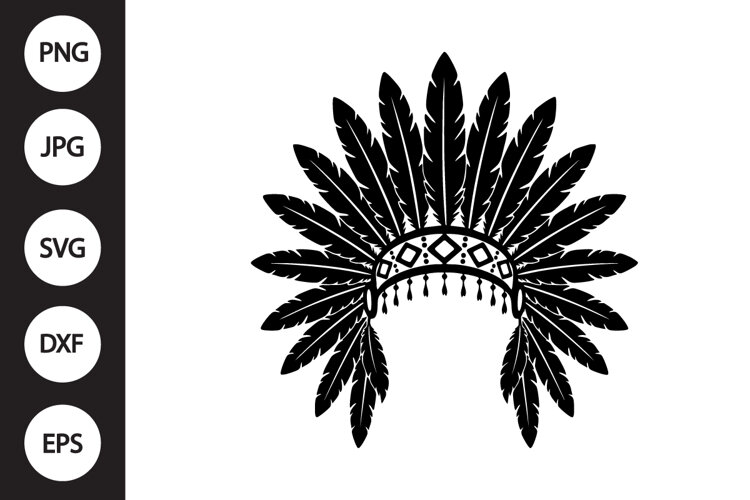 Native American Headdress SVG example image 1