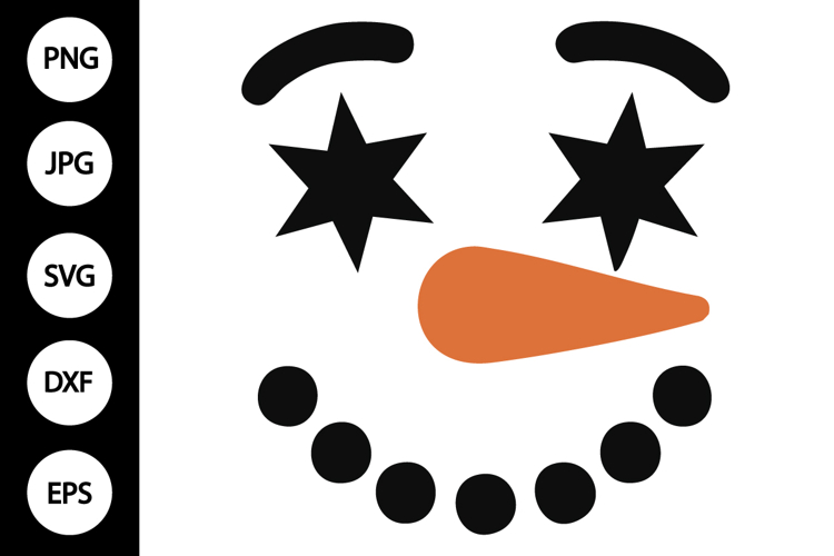 Silhouette Snowman Svg Image 10