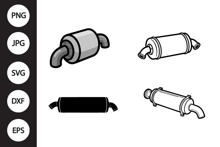 Muffler SVG, Muffler Clipart