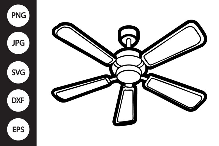 Ceiling Fan SVG example image 1