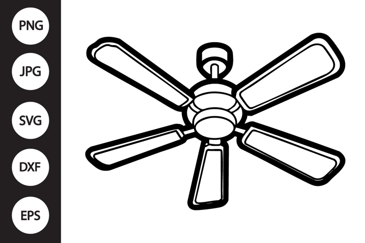 Ceiling Fan SVG