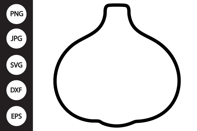 Garlic Outline SVG, Coloring Page