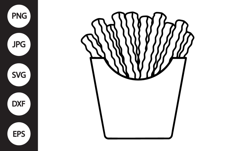 Crinkle Fries SVG